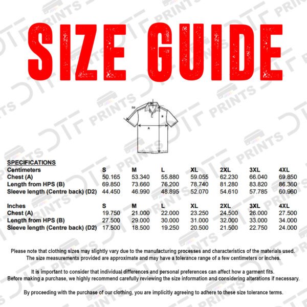 Gildan - Softstyle Polo - Size Guide - GD017