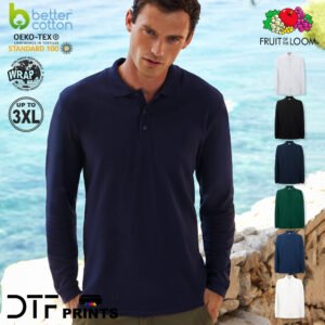 Fruit of the Loom - Premium Long Sleeve Polo Shirt - SS258