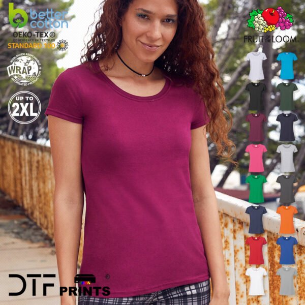 Fruit of the Loom - Women's Iconic 195 Ringspun Premium T-Shirt - SS424