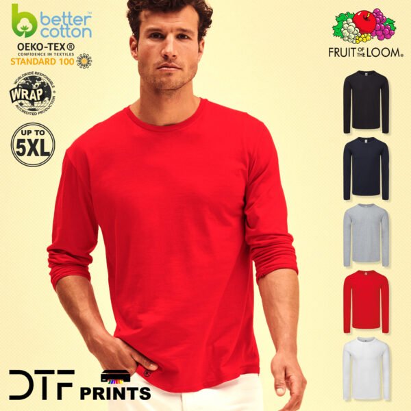 Fruit of the Loom - Iconic 150 Classic Long Sleeve Shirt - SS433