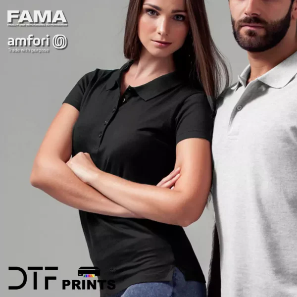 Build Your Brand - Women's Jersey Polo Shirt - BY023