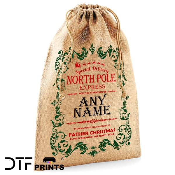 Christmas Sack - Olivia Jones - Natural Jute