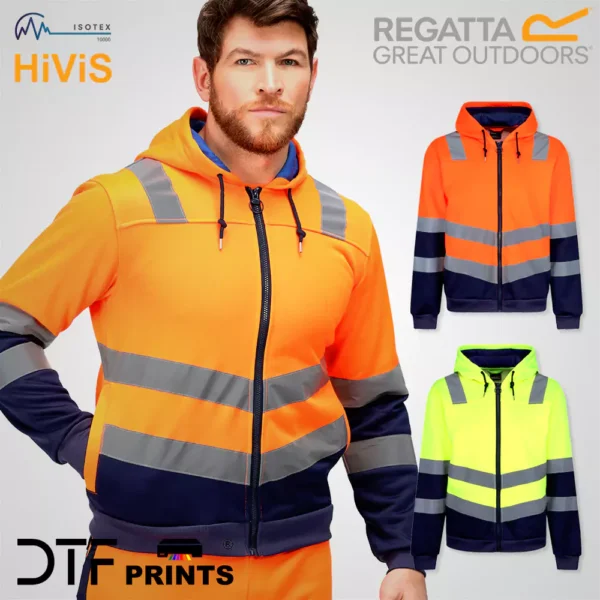 Regatta High Visibility - Pro hi-vis full zip hoodie - RG457