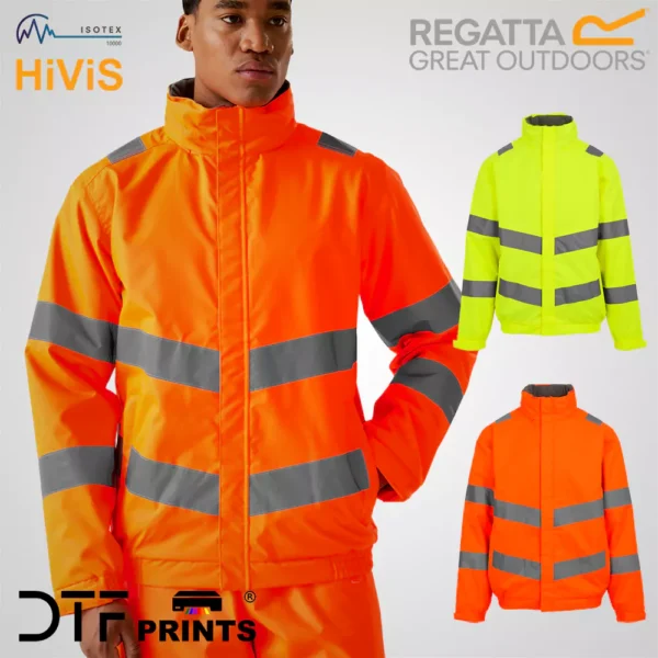 Regatta High Visibility - Hi-vis Pro contract Dover jacket - RG477