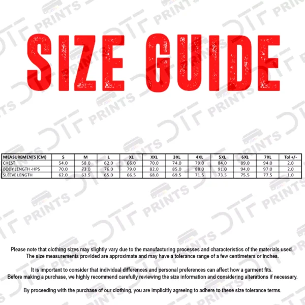 ProRTX - Pro Hoodie - Size Guide - RX350