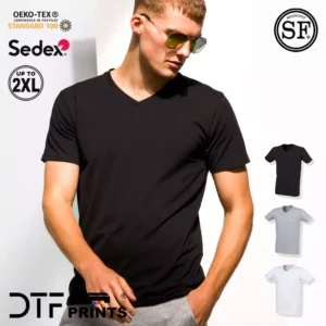 Skinni Fit - Men's Feel Good Stretch V-Neck T-Shirt - SF122