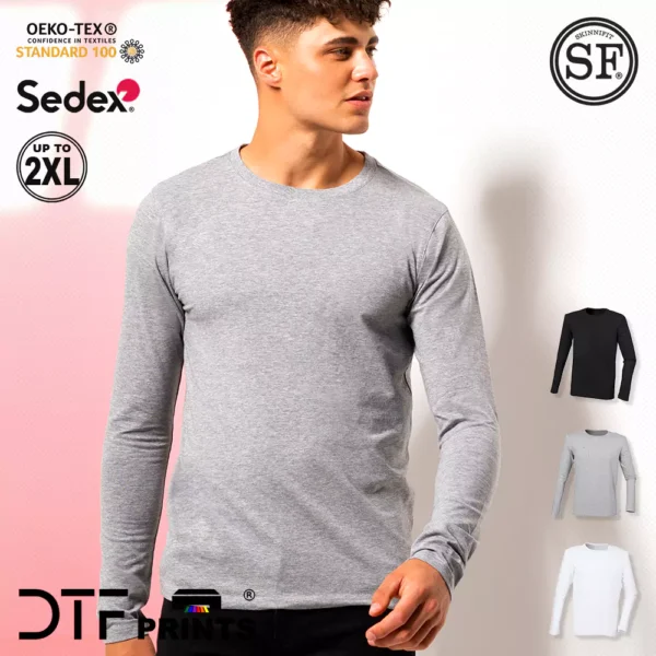 Skinni Fit - Feel Good Long Sleeved Stretch T-Shirt - SF124