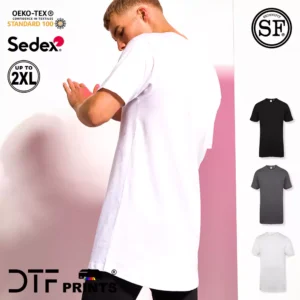 Skinni Fit - Longline T-Shirt With Dipped Hem - SF258