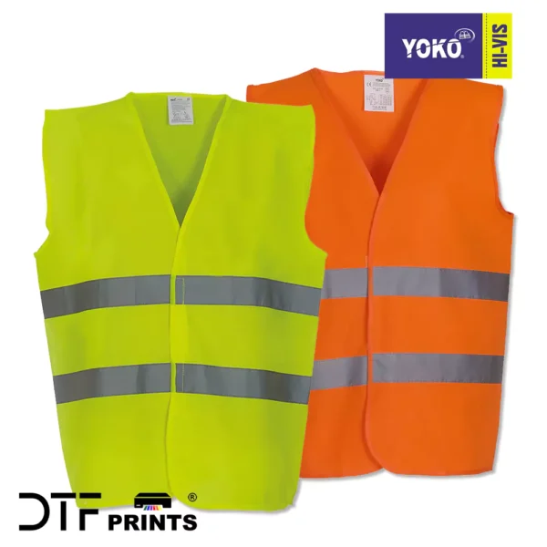 Yoko - Hi-Vis 2-Band Waistcoat (HVW102) - YK003