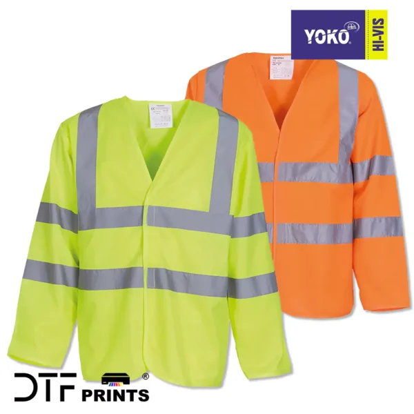 Yoko - Hi-Vis Long Sleeve Waistcoat (HVJ200) - YK007