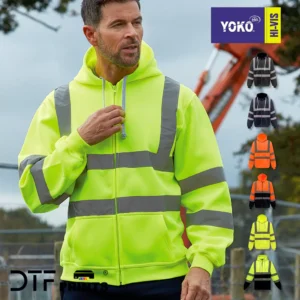 Yoko - Hi-Vis Zip Hoodie (HVK07) - YK012