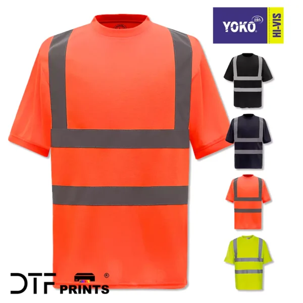 Yoko - Hi-Vis Short Sleeve T-Shirt (HVJ410) - YK025