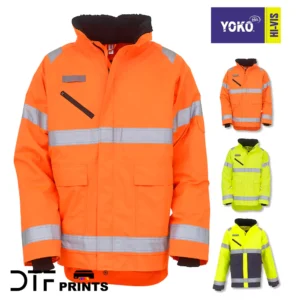 Yoko - Hi-Vis Fontaine Storm Jacket (HVP309) - YK029