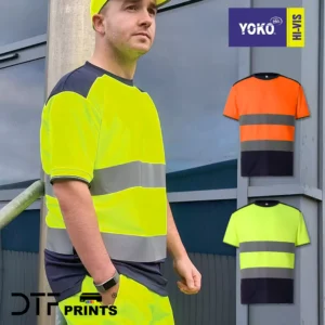 Yoko - Hi-Vis Two-Tone T-Shirt (HVJ400) - YK034