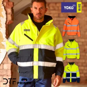 Yoko - Hi-Vis Fontaine Flight Jacket (HVP209) - YK035