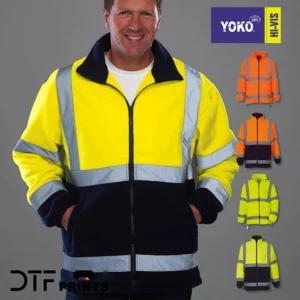 Yoko - Hi-Vis Heavyweight Fleece Jacket (HVK08) - YK042