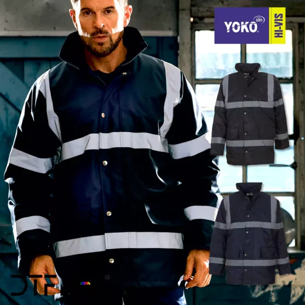 Yoko - Hi-Vis Security Jacket (HVP301) - YK046