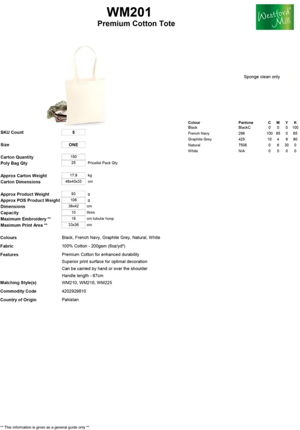 Westford Mill - Premium Cotton Tote - Image 2