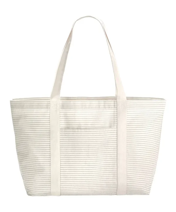 Westford Mill - Striped Organic Cotton Shopper - Image 4