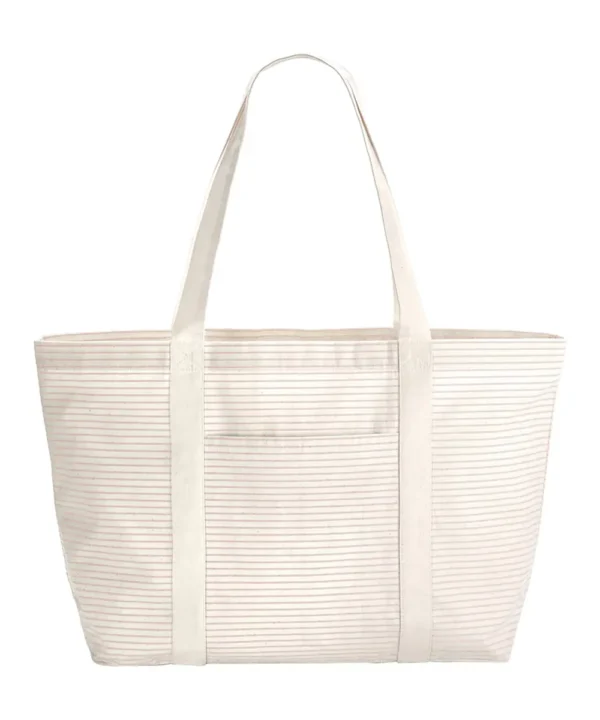 Westford Mill - Striped Organic Cotton Shopper - Image 3