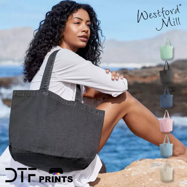 Westford Mill - Garment dyed shopper - WM345