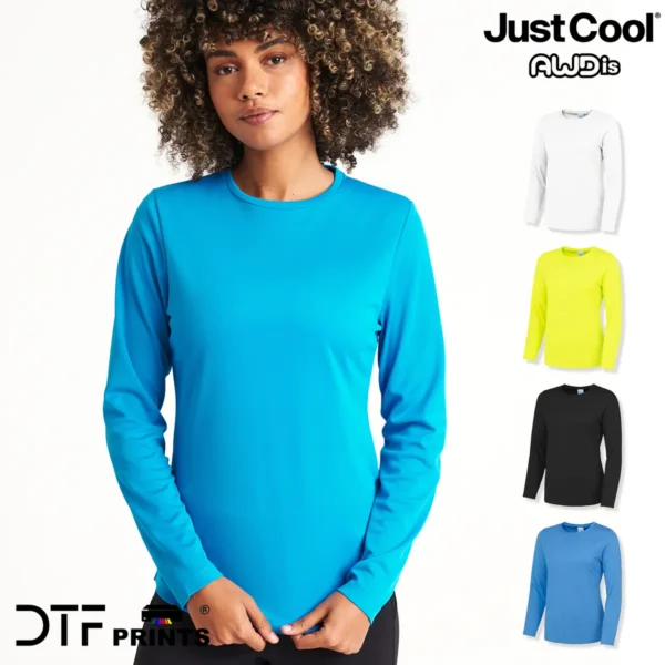 AWDis Just Cool - Womens long sleeve cool T-shirt - JC012