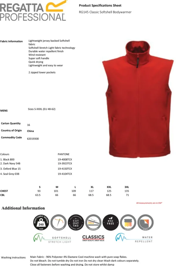 Regatta Professional - Classic Softshell Bodywarmer - Image 2