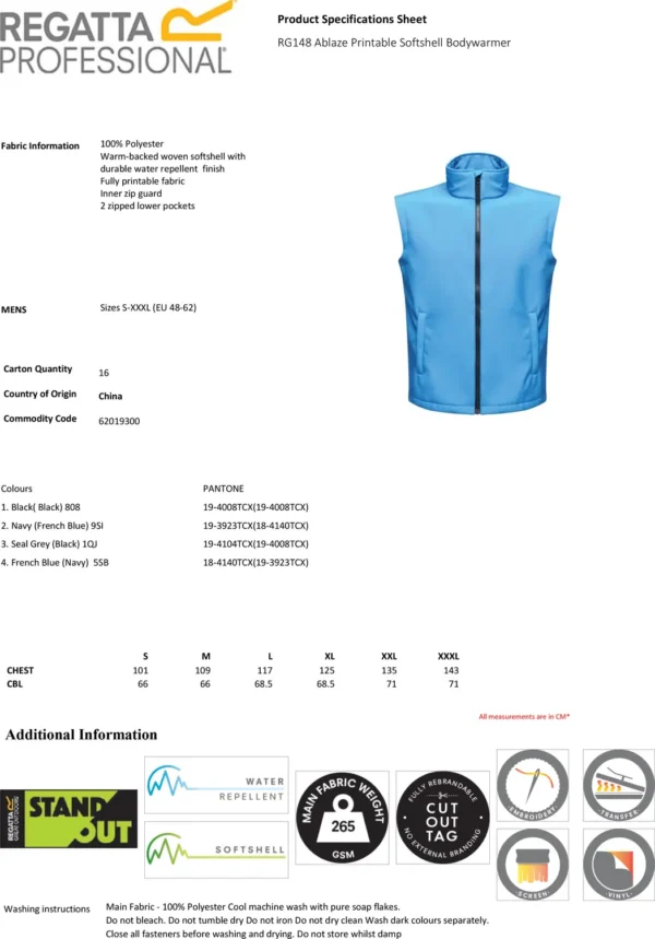 Regatta Professional - Ablaze Softshell Bodywarmer - Image 2