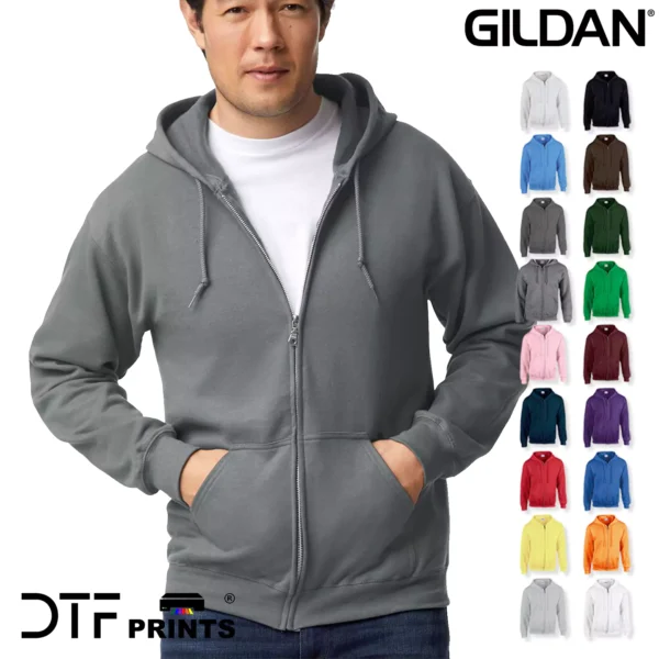 Gildan - Heavy Blend full zip hooded sweatshirt - GD058
