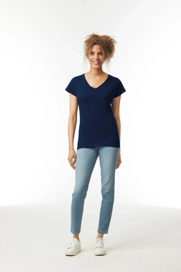 Gildan - Softstyle womens v-neck t-shirt - GD078 - Image 2