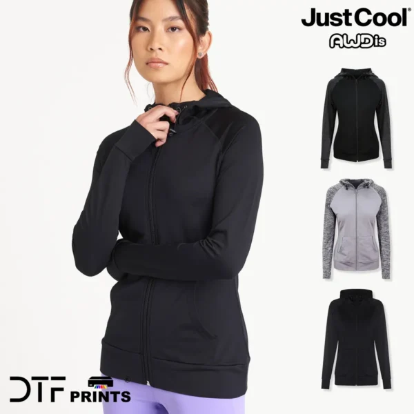 AWDis Just Cool - Womens cool contrast zoodie - JC058