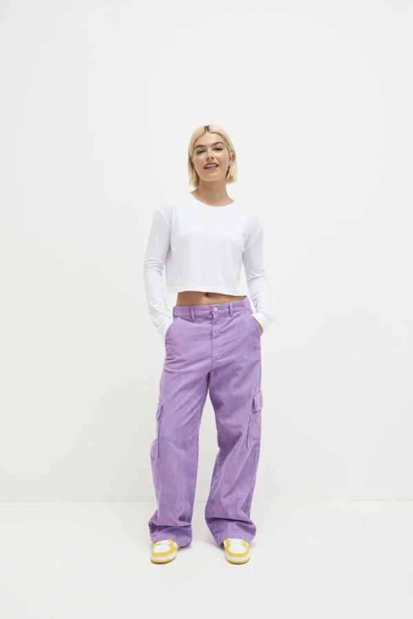 AWDis Just T's - Womens Long Sleeve Cropped T-shirt - Image 4