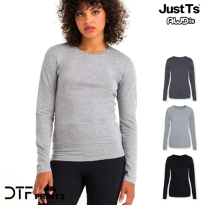 AWDis Just T's - Womens triblend long sleeve t-shirt - JT02F