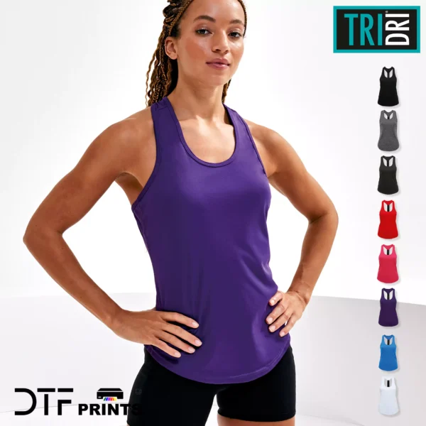 TriDri - Womens performance strap back vest - TR027