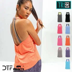 TriDri - Womens double strap back vest - TR028