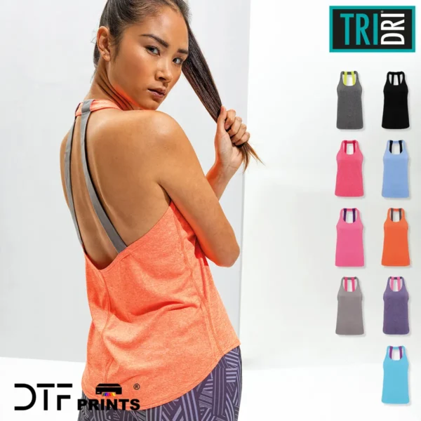 TriDri - Womens double strap back vest - TR028