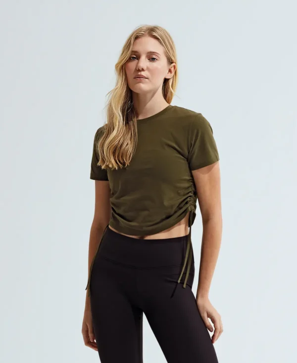 TriDri - Womens Ruched Crop Top - Image 4