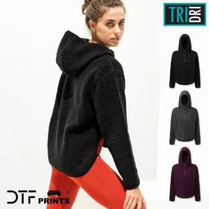 TriDri- Womens sherpa quarter-zip hoodie - TR089
