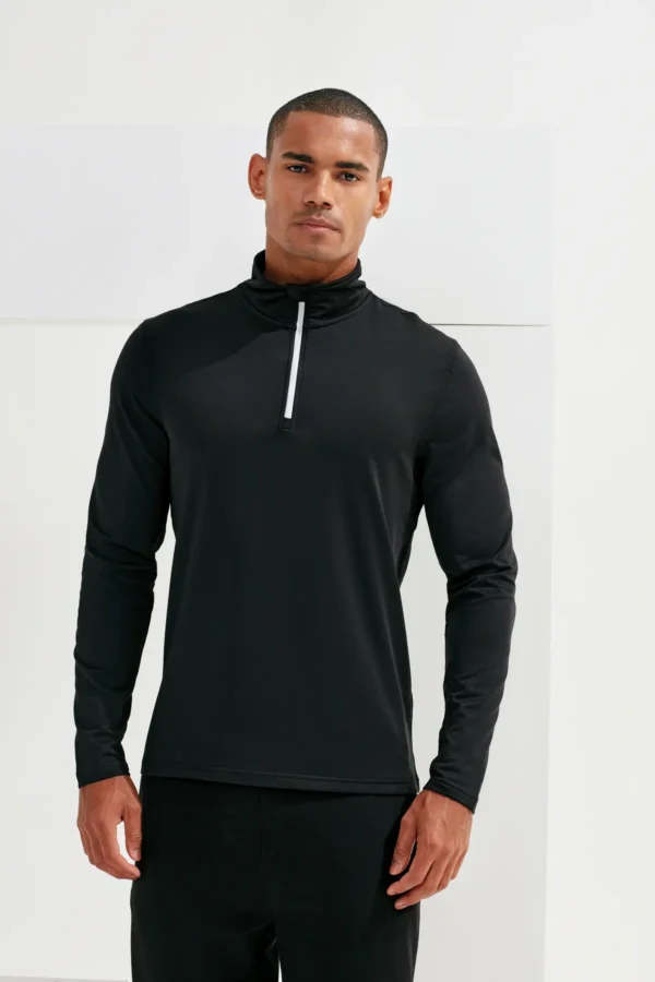 TriDri - Recycled Long Sleeve Brushed Back Quarter Zip Top - Image 3