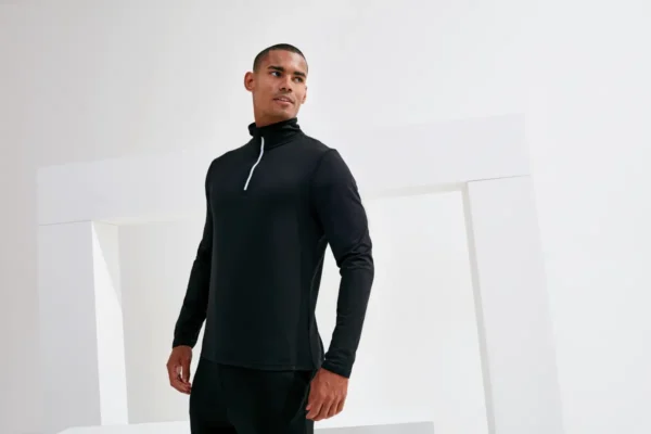 TriDri - Recycled Long Sleeve Brushed Back Quarter Zip Top - Image 4