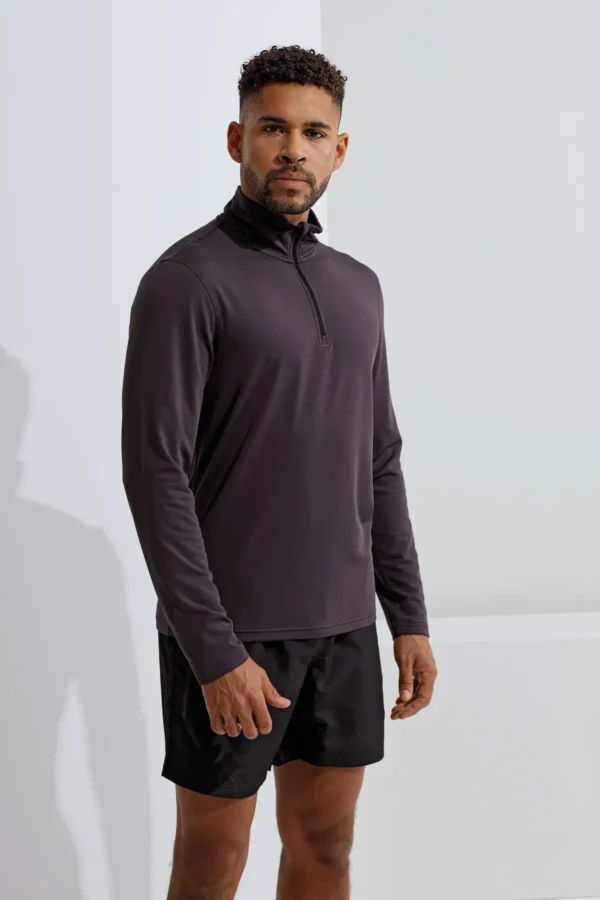 TriDri - Recycled Long Sleeve Brushed Back Quarter Zip Top - Image 5