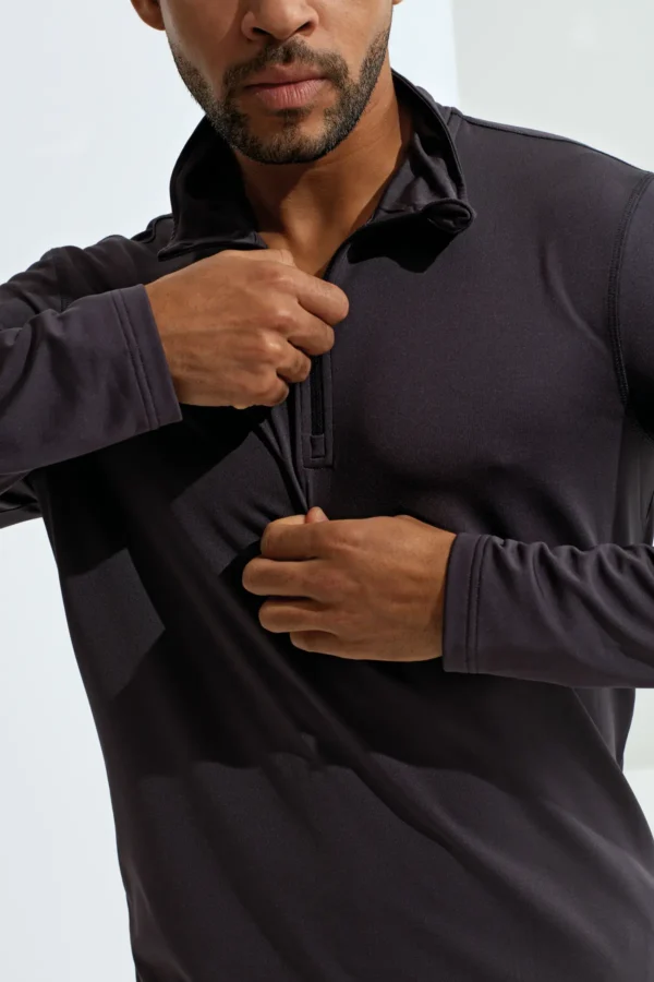 TriDri - Recycled Long Sleeve Brushed Back Quarter Zip Top - Image 2