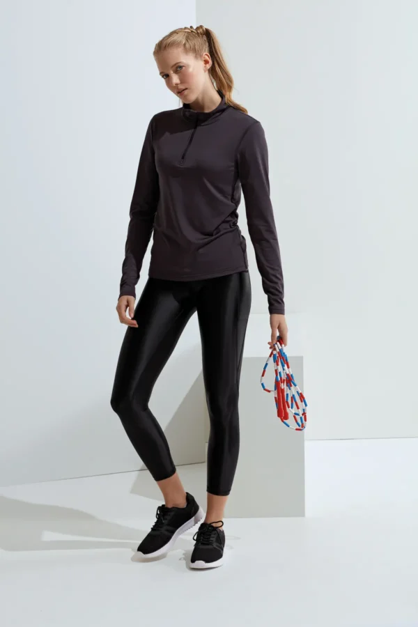 TriDri - Womens Recycled Long Sleeve Brushed Back Quarter Zip Top - Image 5