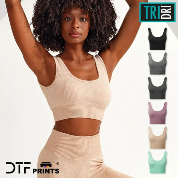 TriDri - Womens ribbed seamless 3D fit multi-sport bra - TR213