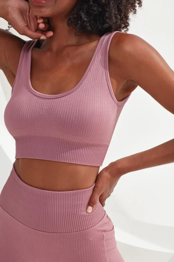 TriDri - Womens Ribbed Seamless 3D Fit Multi-Sport Bra - Image 2