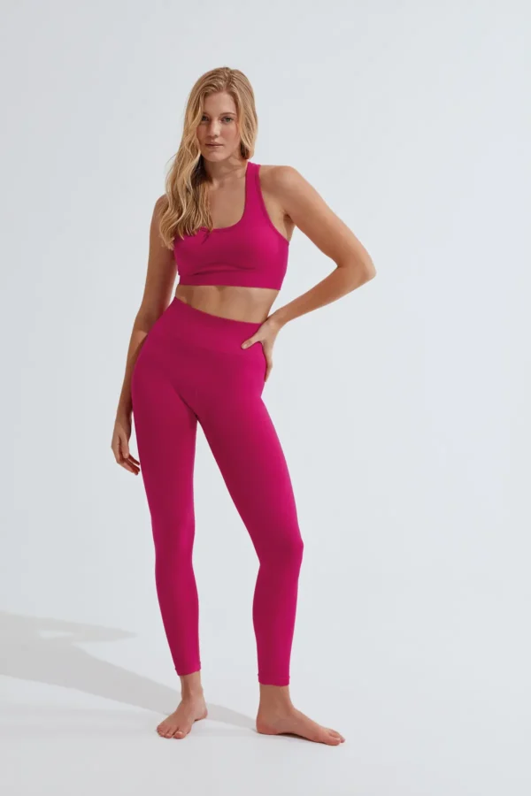 TriDri - Womens Seamless 3D Fit Multi-Sport Sculpt Solid Colour Leggings - Image 6