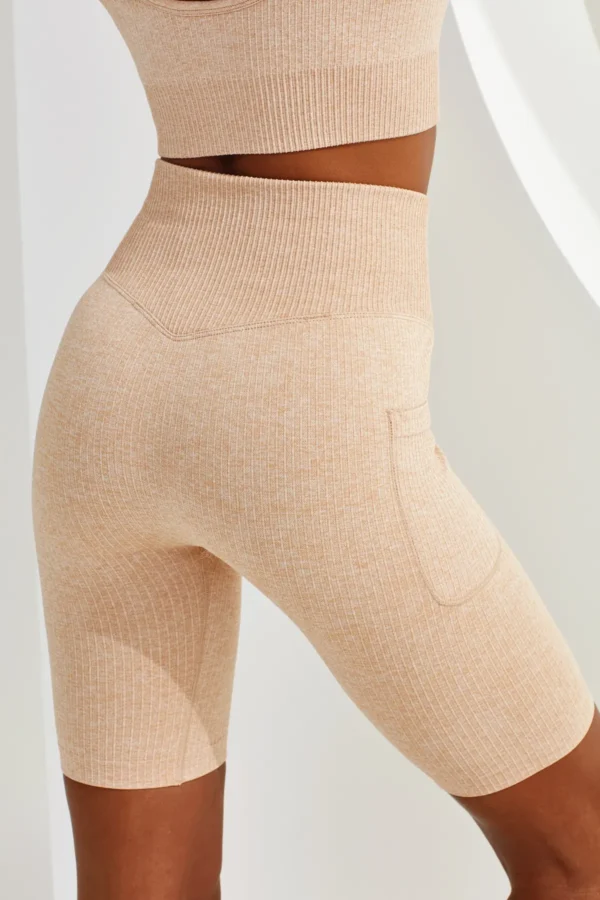 TriDri - Womens Ribbed Seamless 3D Fit Cycle Shorts - Image 6