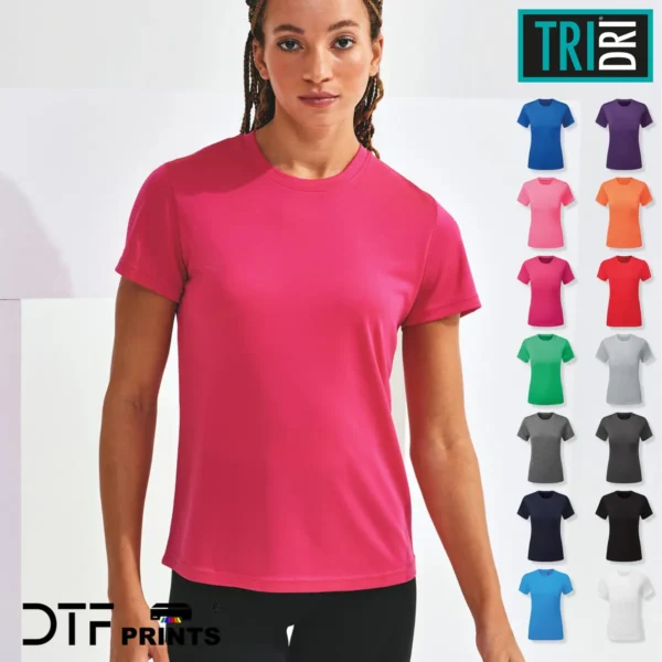 TriDri - Womens cationic recycled textured t-shirt - TR504