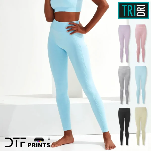 TriDri - Womens recycled seamless 3D fit multi-sport flex leggings - TR512
