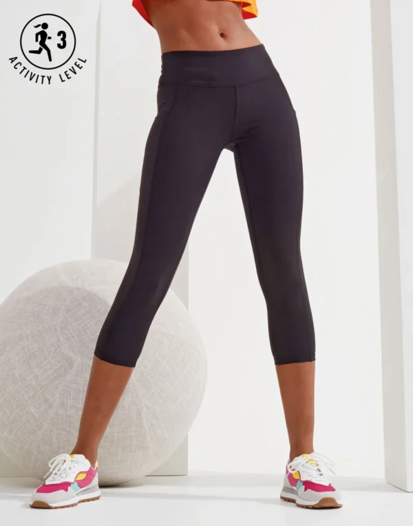 TriDri - Womens Recycled Performance Leggings 3/4 Length - Image 3